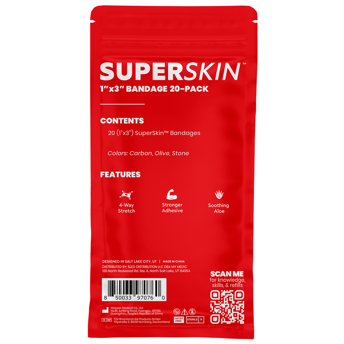 SuperSkin Bandage 20 Pack | My Medic