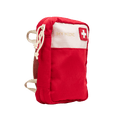 A red and off-white first aid pouch with 'MY MEDIC' printed on the front and a Swiss cross symbol, shown on a plain white background.