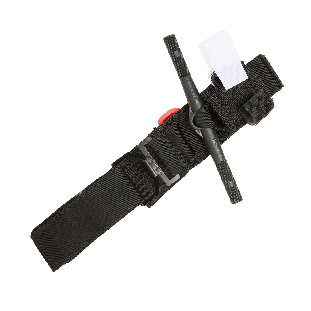 A black tourniquet