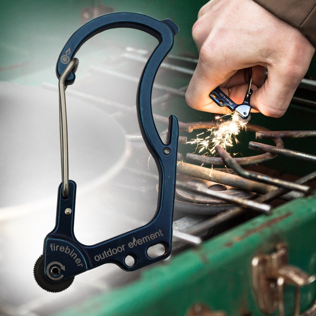 Firebiner | Survival EDC Carabiner Blue